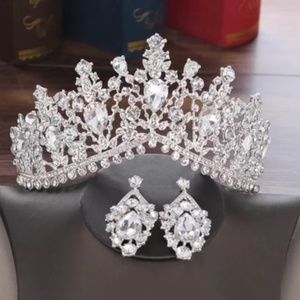 Wedding Tiara Set with earrings